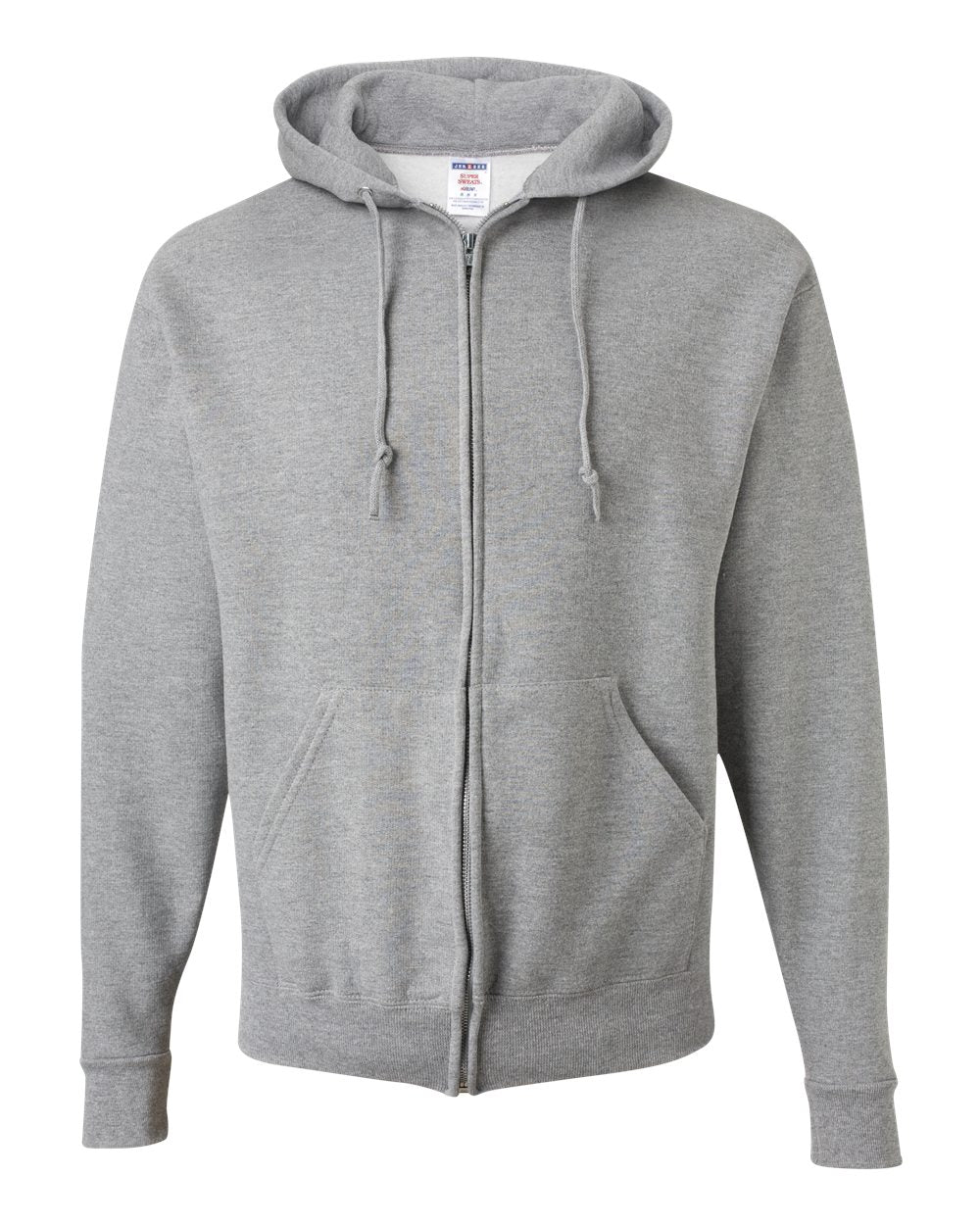 Unisex Super Sweats NuBlend® Full-Zip Hooded Sweatshirt - Front - B23535587 - Oxford