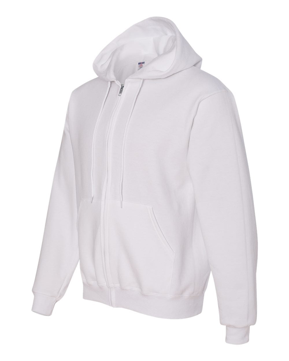 Unisex Super Sweats NuBlend® Full-Zip Hooded Sweatshirt - Side - B23535008 - White