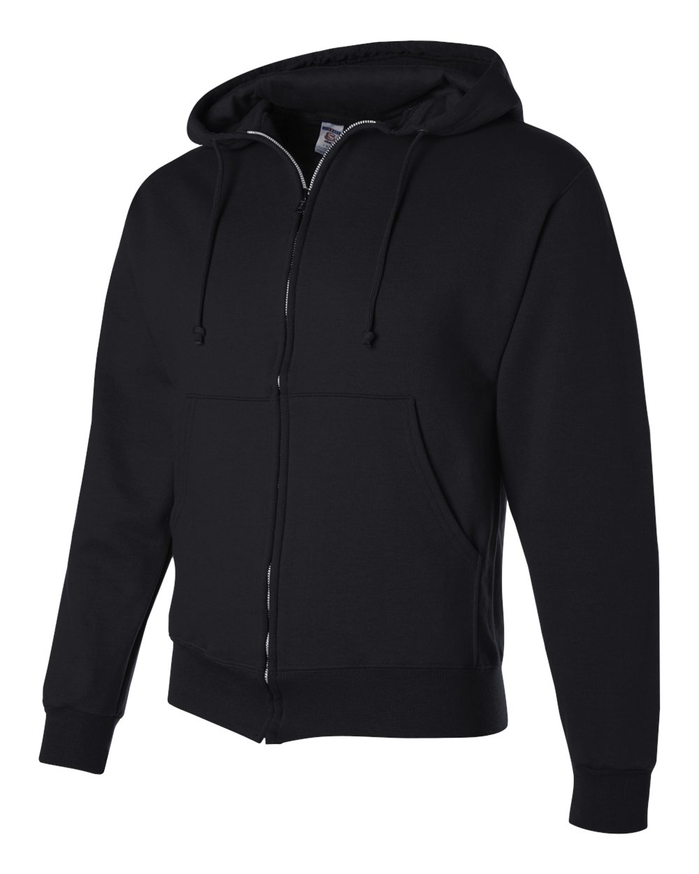 Unisex Super Sweats NuBlend® Full-Zip Hooded Sweatshirt - Side - B23535503 - Black