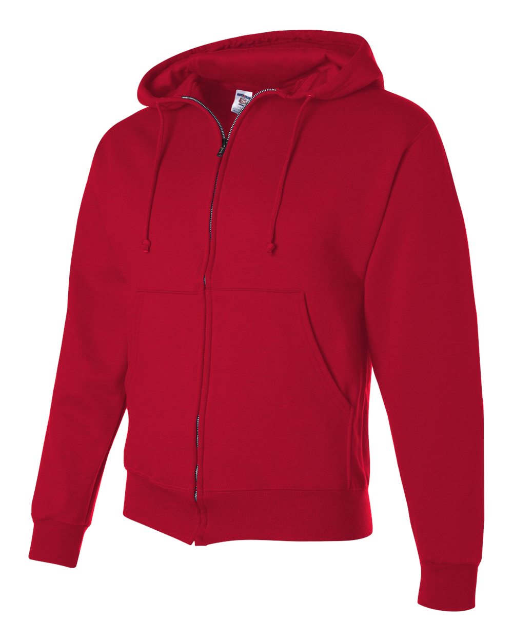 Unisex Super Sweats NuBlend® Full-Zip Hooded Sweatshirt - Side - B23535708 - True Red