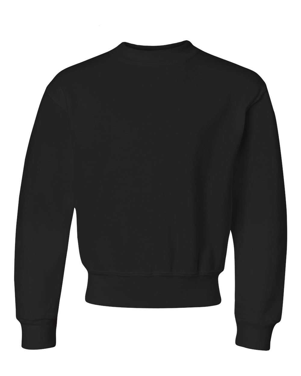 Youth NuBlend® Crewneck Sweatshirt - Front - B33035503 - Black