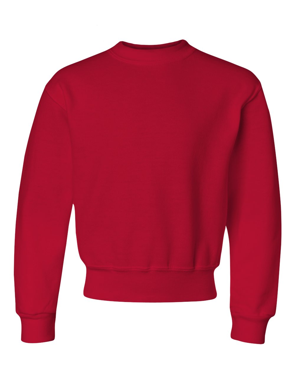 Youth NuBlend® Crewneck Sweatshirt - Front - B33035703 - True Red