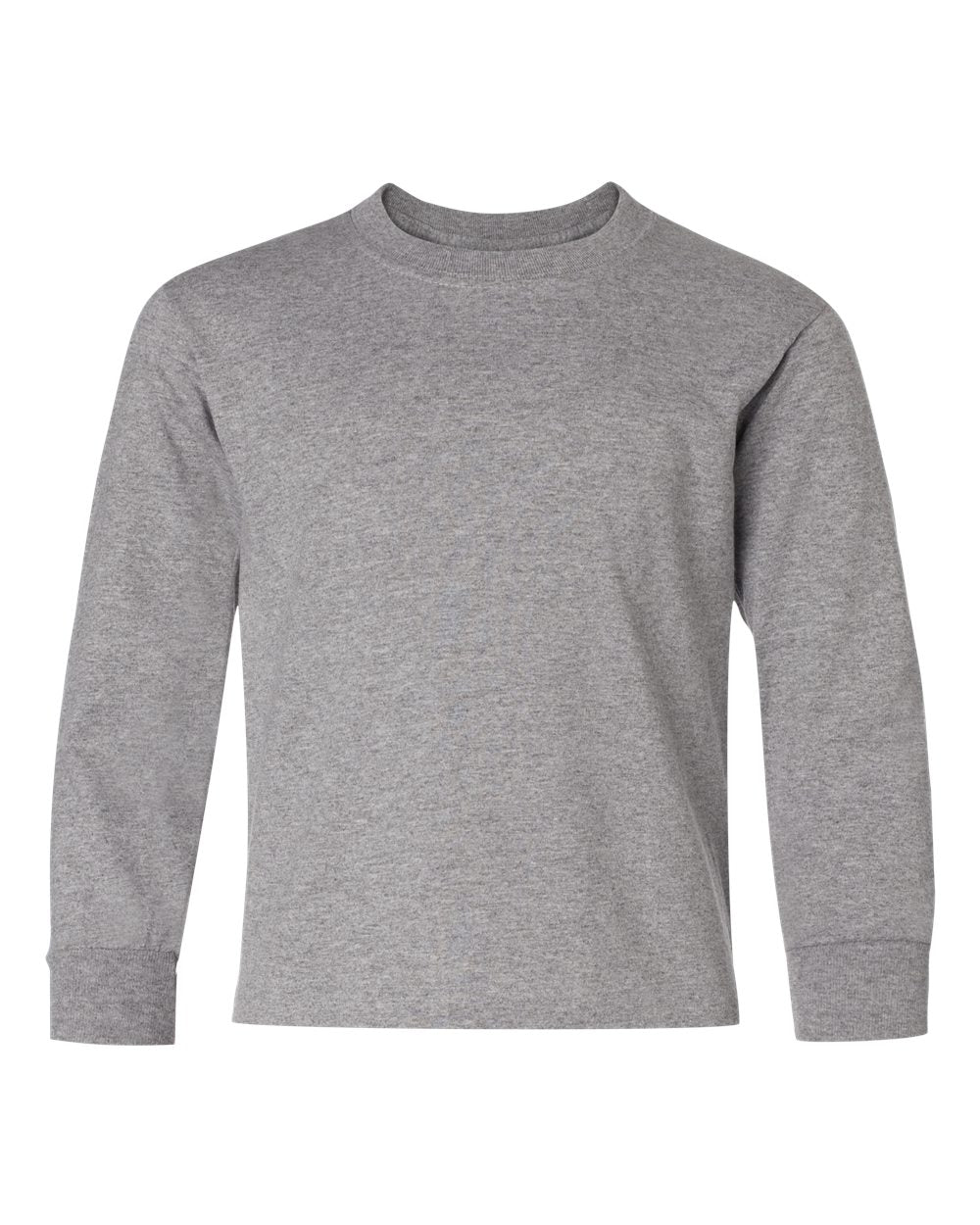 Youth Dri-Power® Long Sleeve 50/50 T-Shirt - Front - B34035583 - Oxford