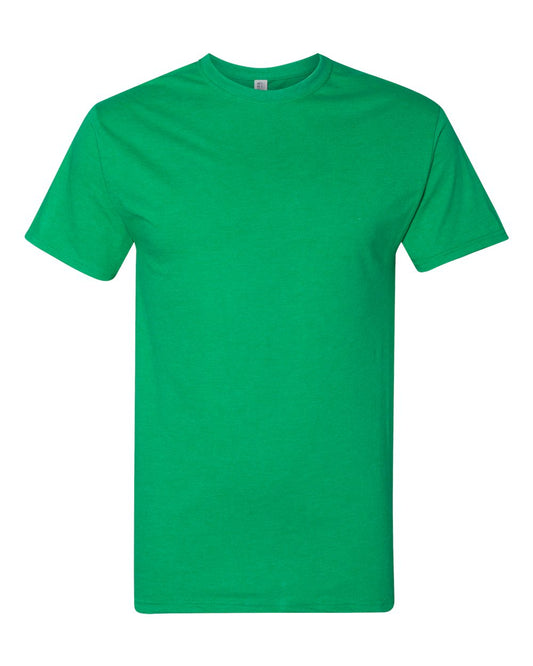 Unisex Dri-Power® Ringspun T-Shirt - Front - B03135203 - Irish Green Heather