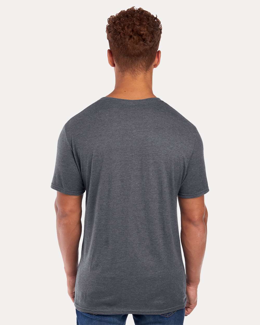 Premium Blend Ring-Spun T-Shirt - OnModelBack - B52035093 - Charcoal Heather