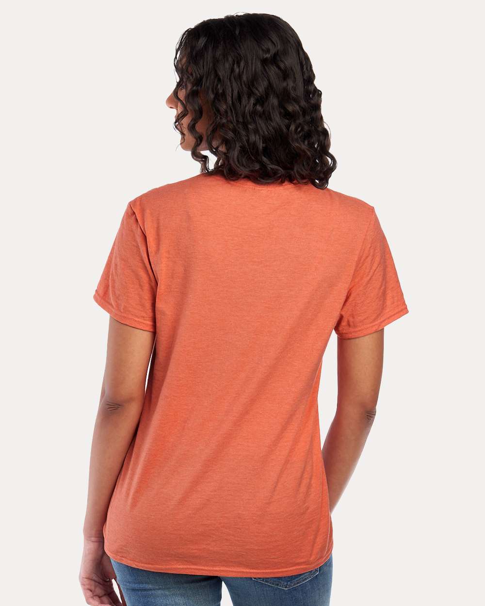 Premium Blend Ring-Spun T-Shirt - OnModelBack - B52035203 - Vintage Heather Orange
