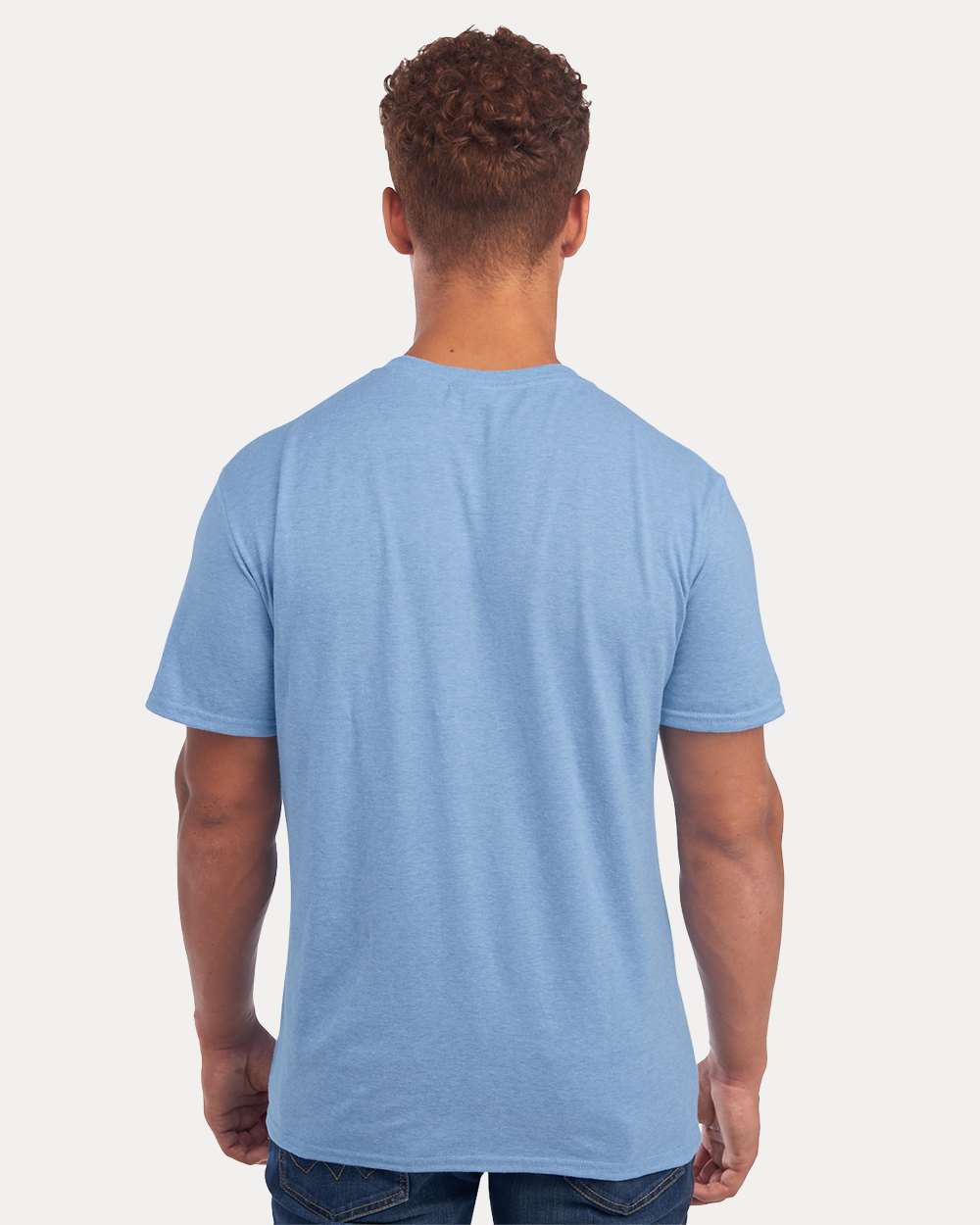 Premium Blend Ring-Spun T-Shirt - OnModelBack - B52035253 - Carolina Heather