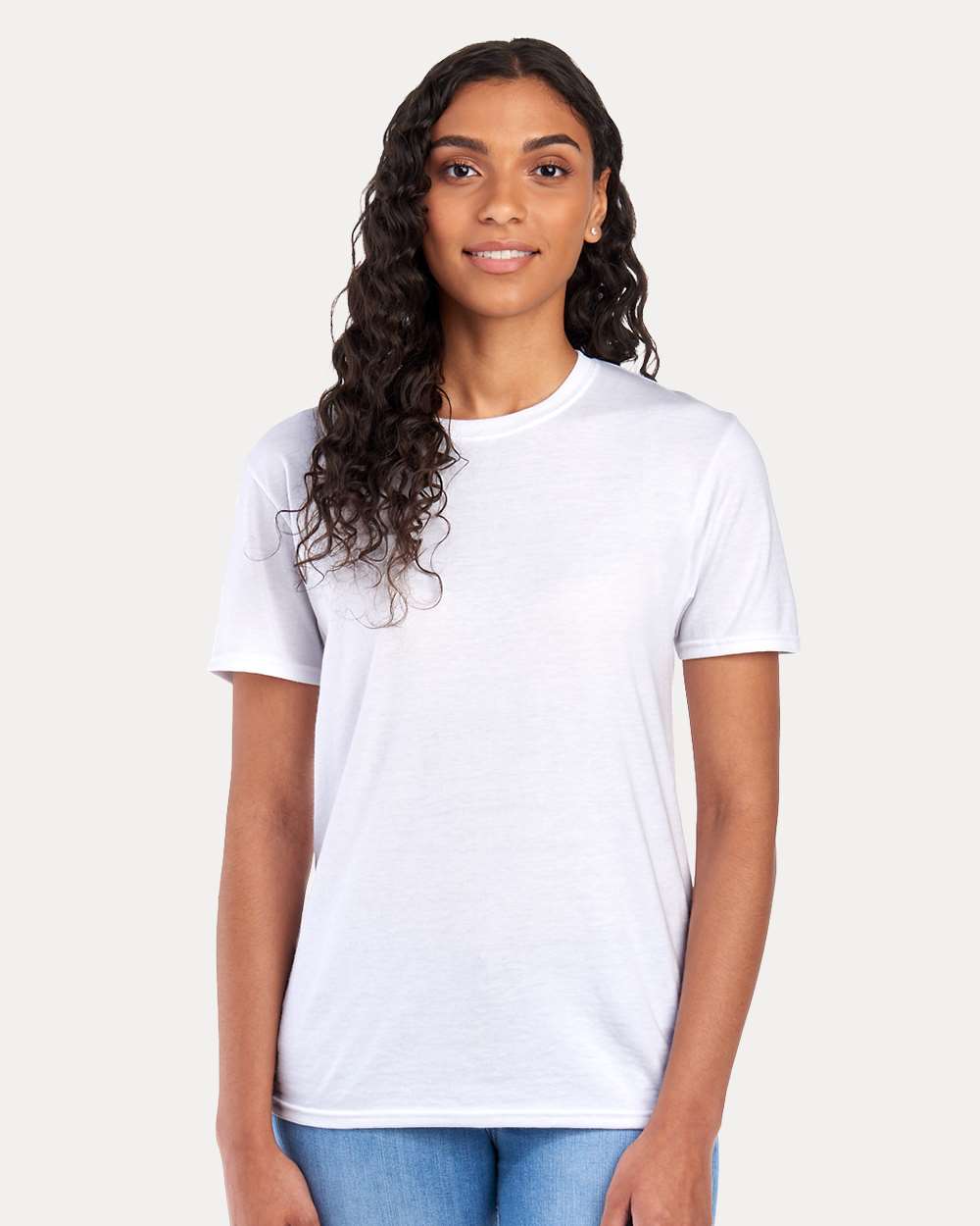 Premium Blend Ring-Spun T-Shirt - OnModelFront - B52035003 - White