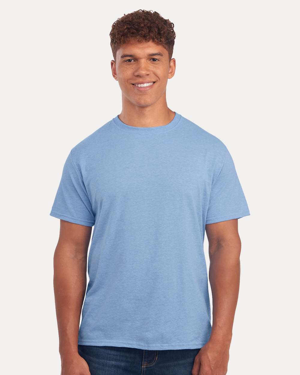 Premium Blend Ring-Spun T-Shirt - OnModelFront - B52035253 - Carolina Heather