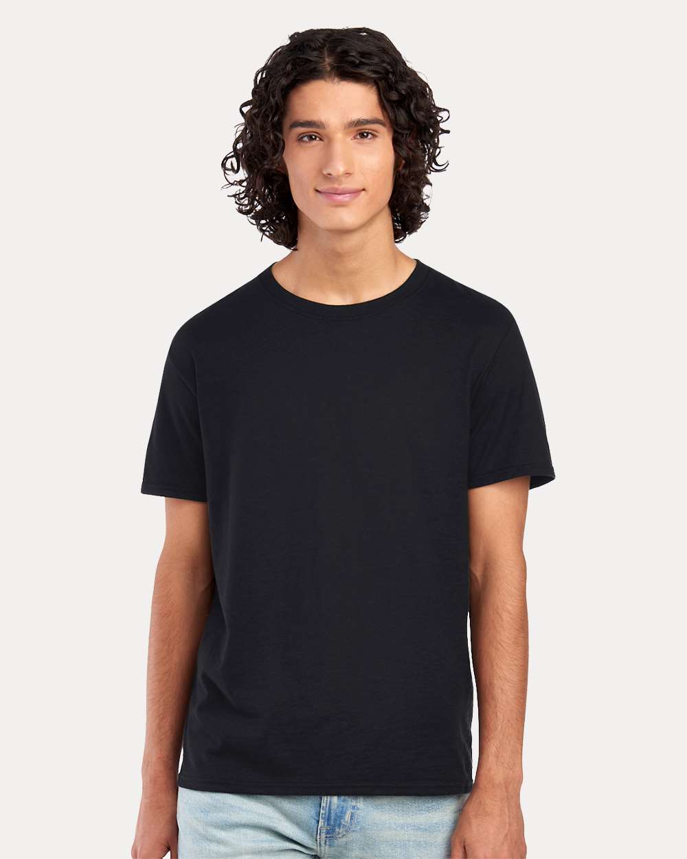 Premium Blend Ring-Spun T-Shirt - OnModelFront - B52035503 - Black Ink