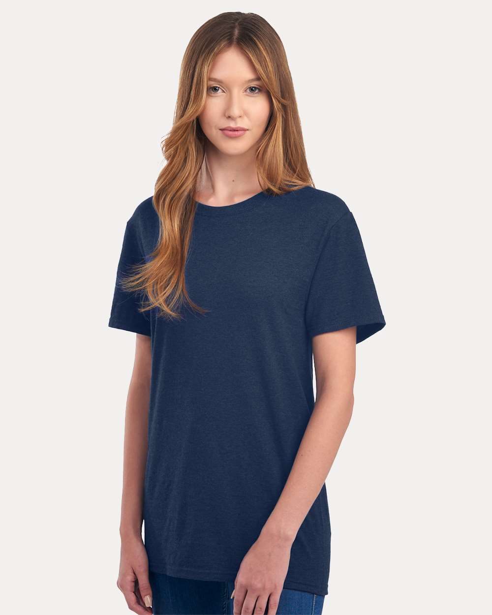 Premium Blend Ring-Spun T-Shirt - OnModelSide - B52035113 - Indigo Heather