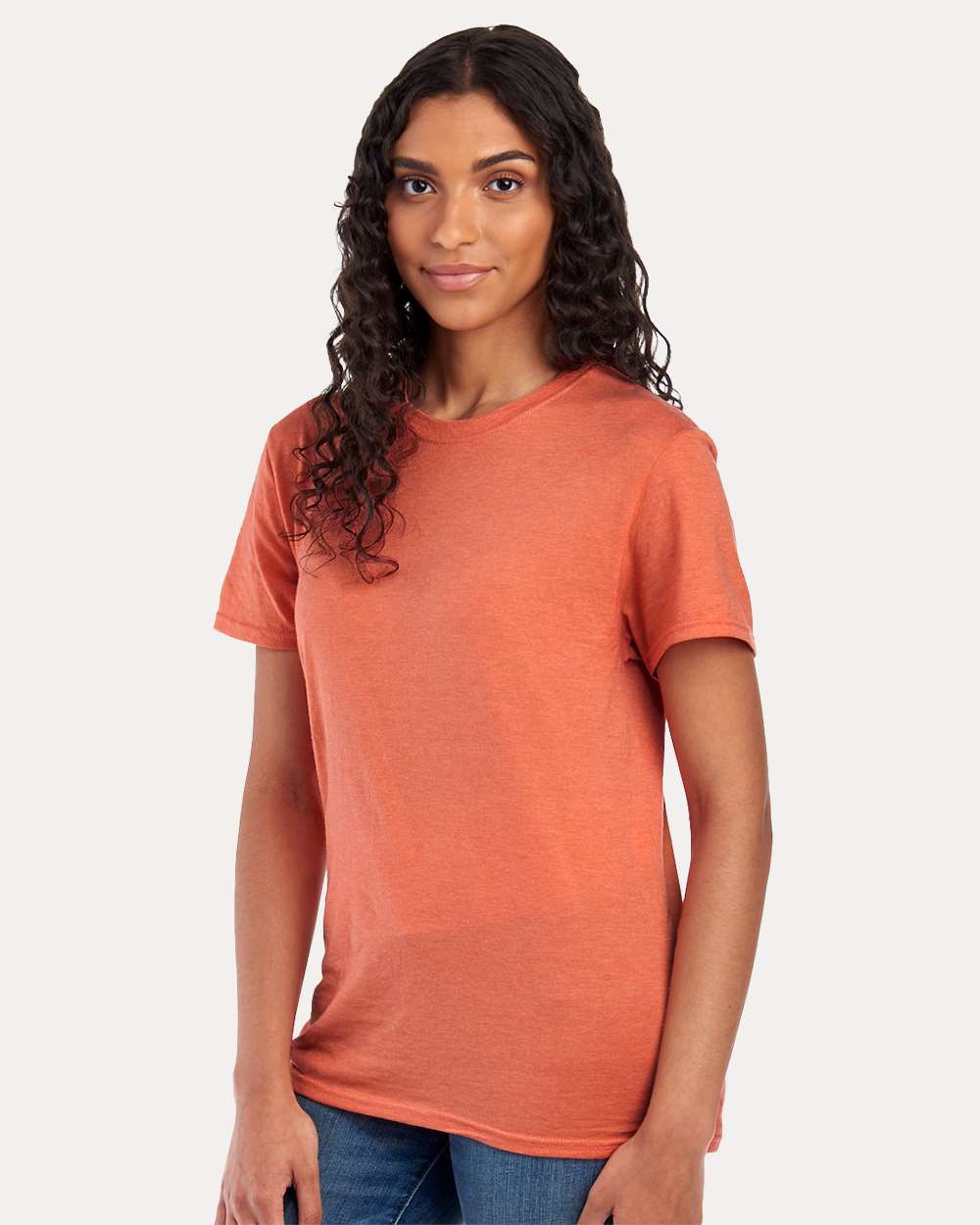 Premium Blend Ring-Spun T-Shirt - OnModelSide - B52035203 - Vintage Heather Orange