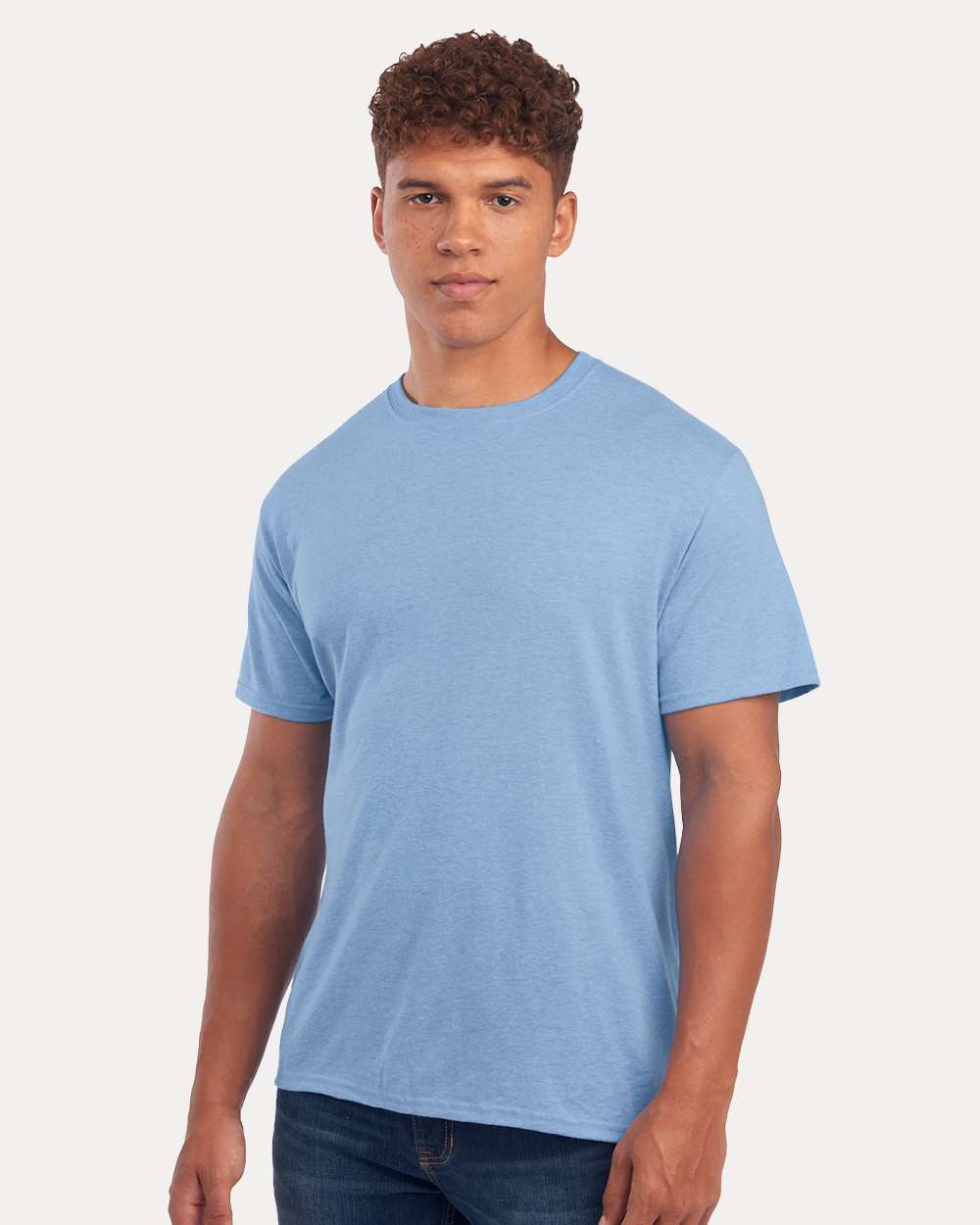 Premium Blend Ring-Spun T-Shirt - OnModelSide - B52035253 - Carolina Heather