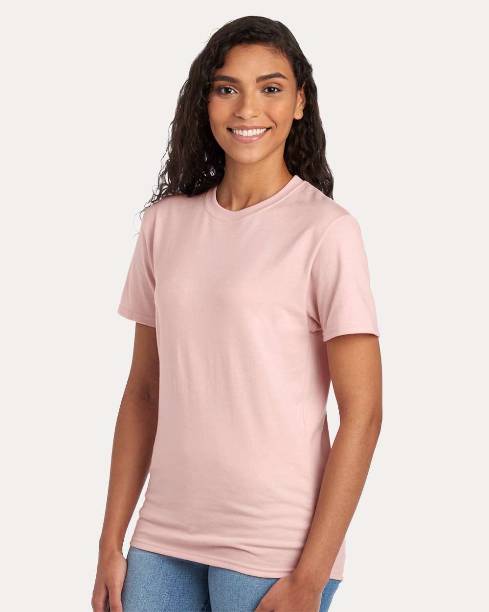 Premium Blend Ring-Spun T-Shirt - OnModelSide - B52035303 - Blush Pink