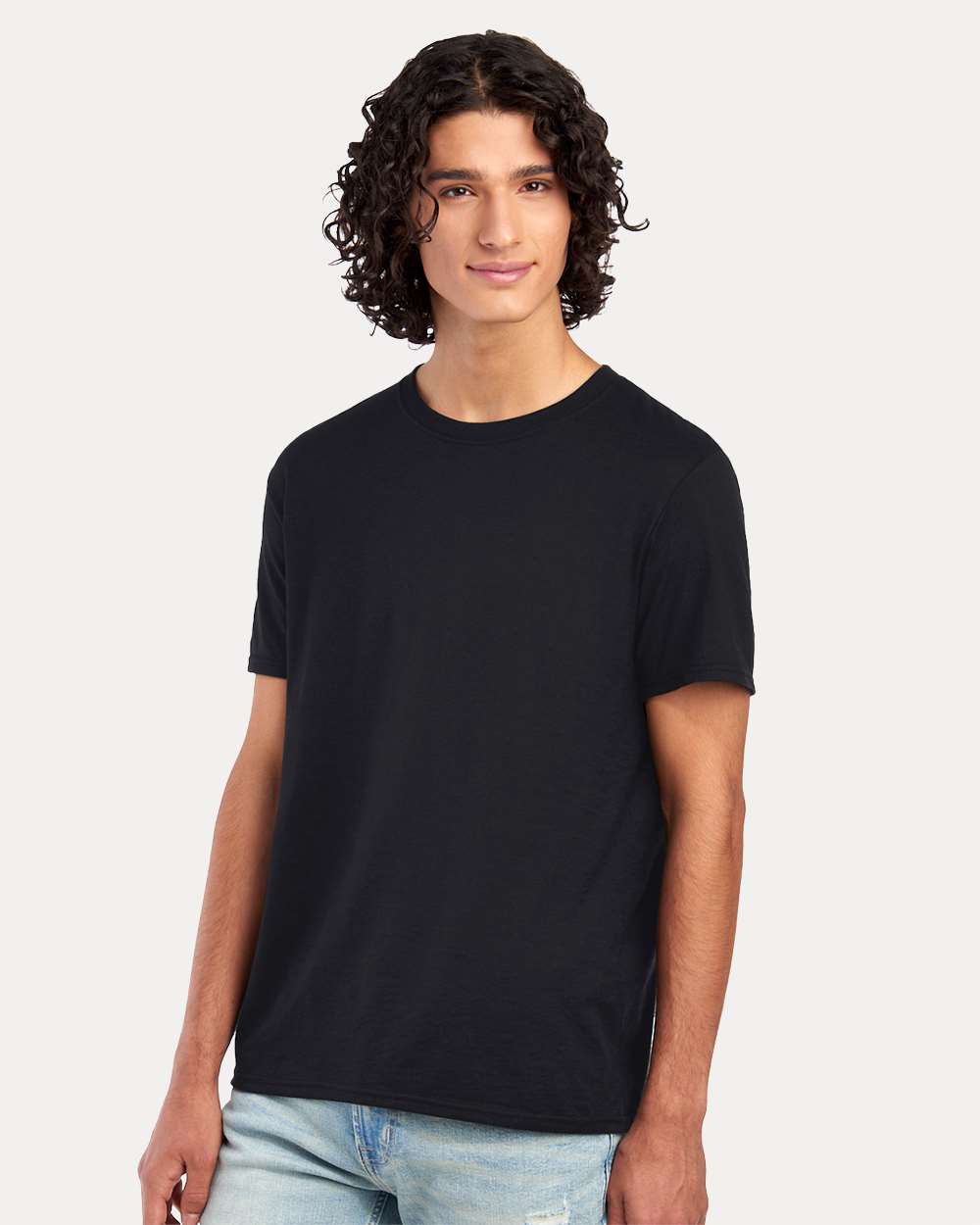 Premium Blend Ring-Spun T-Shirt - OnModelSide - B52035503 - Black Ink