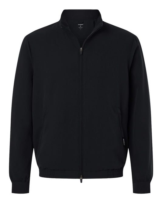 Men's Wolfe Everyday Full-Zip 6-Pocket Scrub Jacket - Front - B00545502 - Black