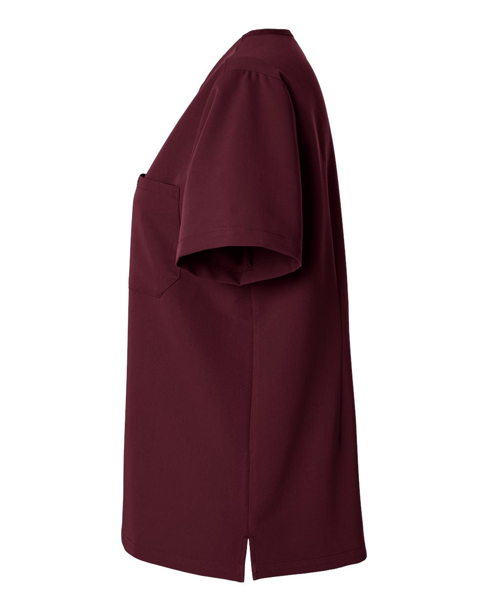 Women's Rhena Essential 1-Pocket Scrub V-Neck Top - DirectSide - B00645521 - Burgundy