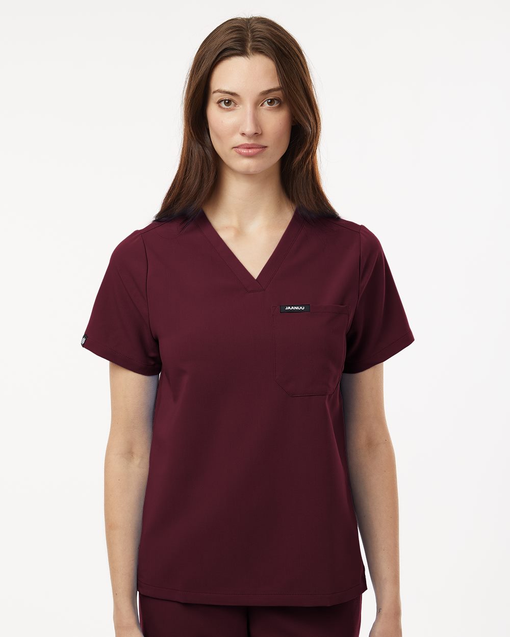 Women's Rhena Essential 1-Pocket Scrub V-Neck Top - styleImage