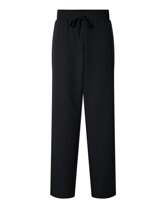 Women's Xenos Essential Knit-Waist Scrub Pants - Petite Sizes - Front - B01445501 - Black