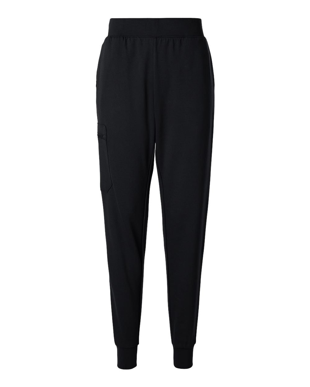 Women's Rubi Ultrasoft Scrub Joggers - Petite Sizes - Front - B01645501 - Black