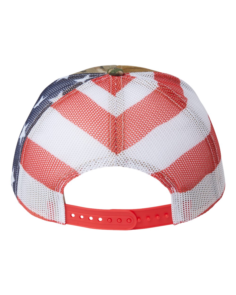 Printed Mesh Trucker Cap - Back - B93195100 - All Purpose/ USA Flag