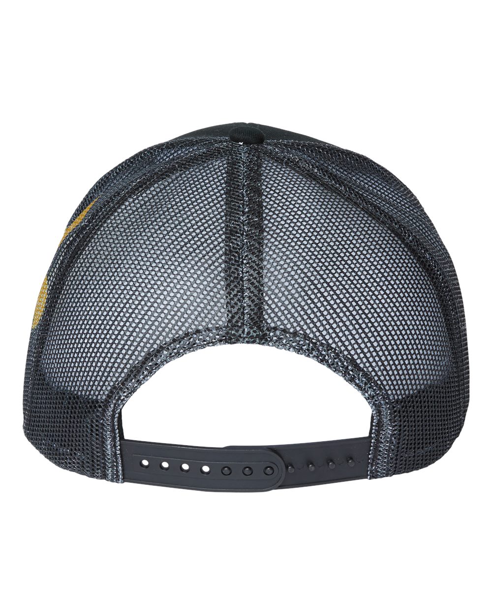 Printed Mesh Trucker Cap - Back - B93195510 - Black/ Black/ Fleur De Lis