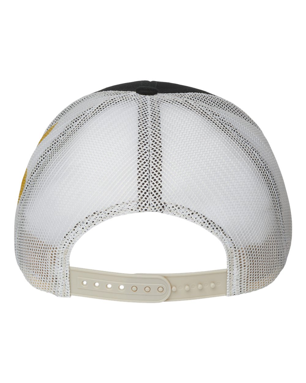 Printed Mesh Trucker Cap - Back - B93195520 - Black/ Vegas Gold/ Fleur De Lis
