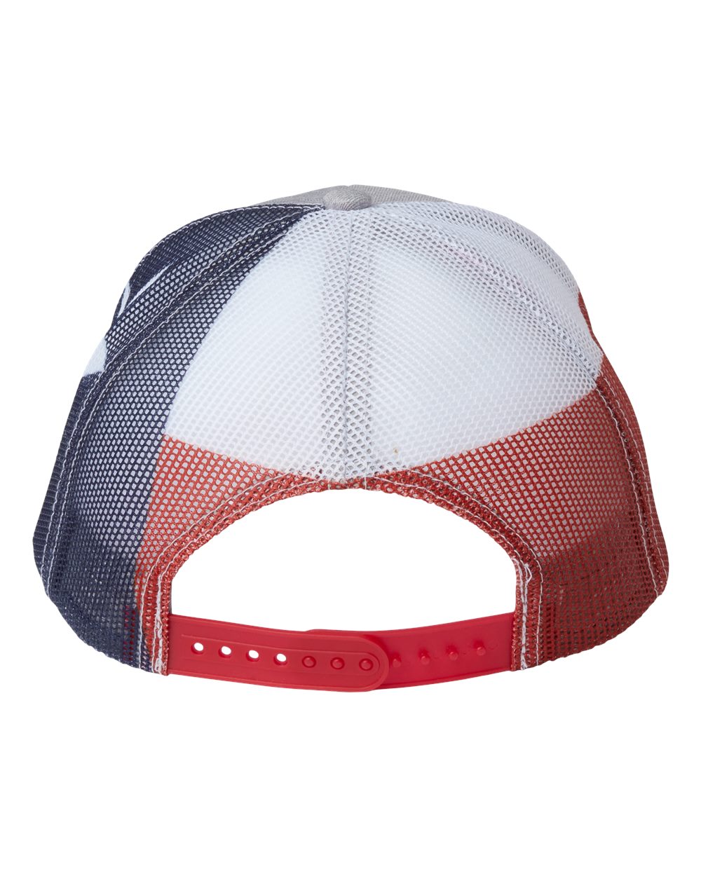 Printed Mesh Trucker Cap - Back - B93195590 - Heather Grey/ Texas Flag