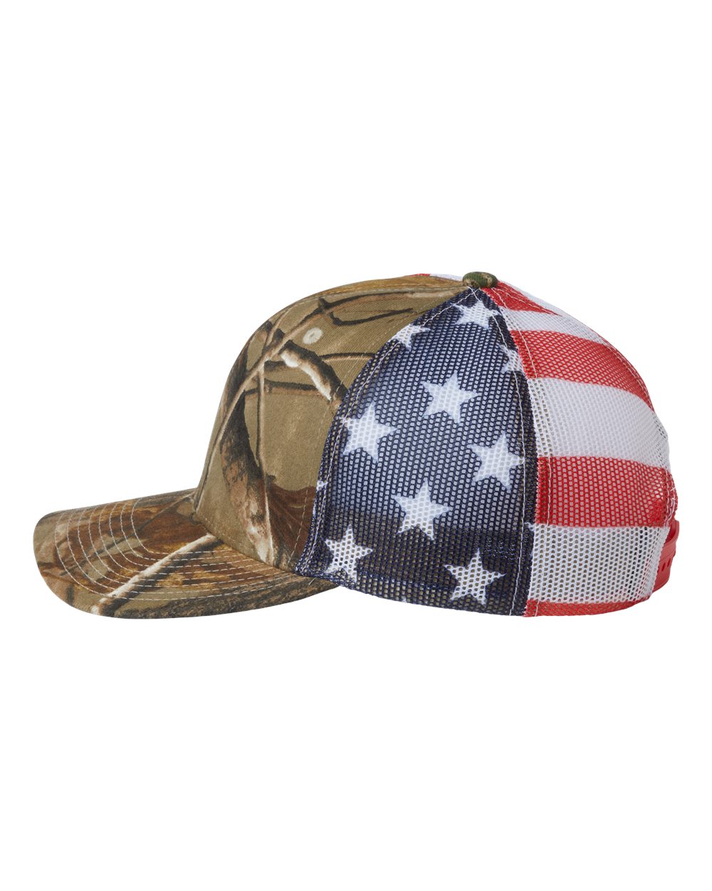 Printed Mesh Trucker Cap - DirectSide - B93195100 - All Purpose/ USA Flag
