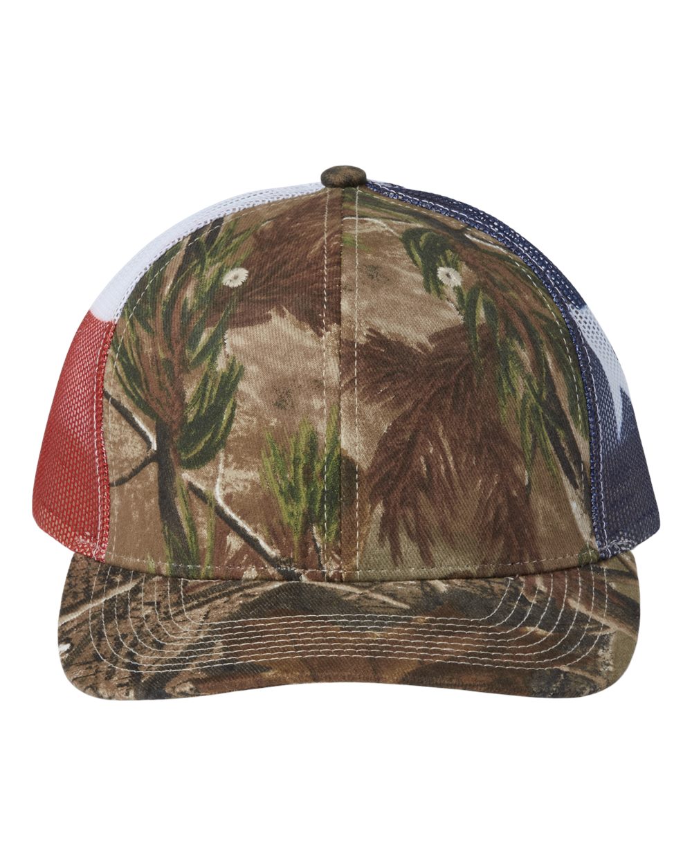 Printed Mesh Trucker Cap - Front - B93195980 - All Purpose/ Texas Flag