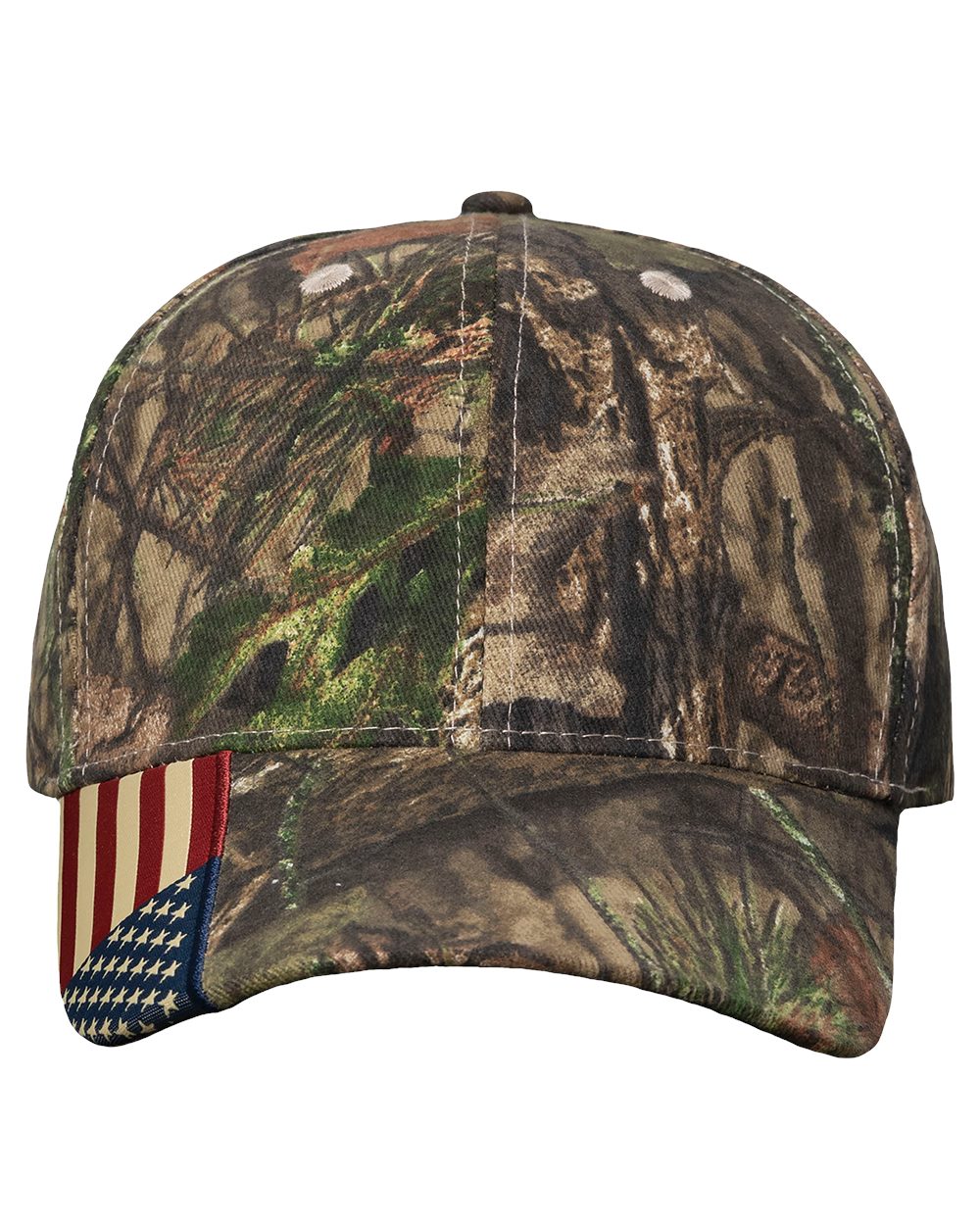 Camo Woven USA Flag Cap - styleImage