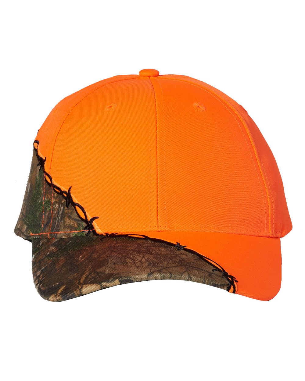 Licensed Camo with Barbed Wire Embroidery Cap - styleImage