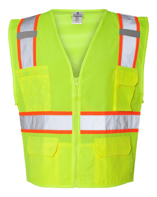 Unisex Ultra-Cool™ Solid Front Vest with Mesh Back - Front - B76729173 - Lime
