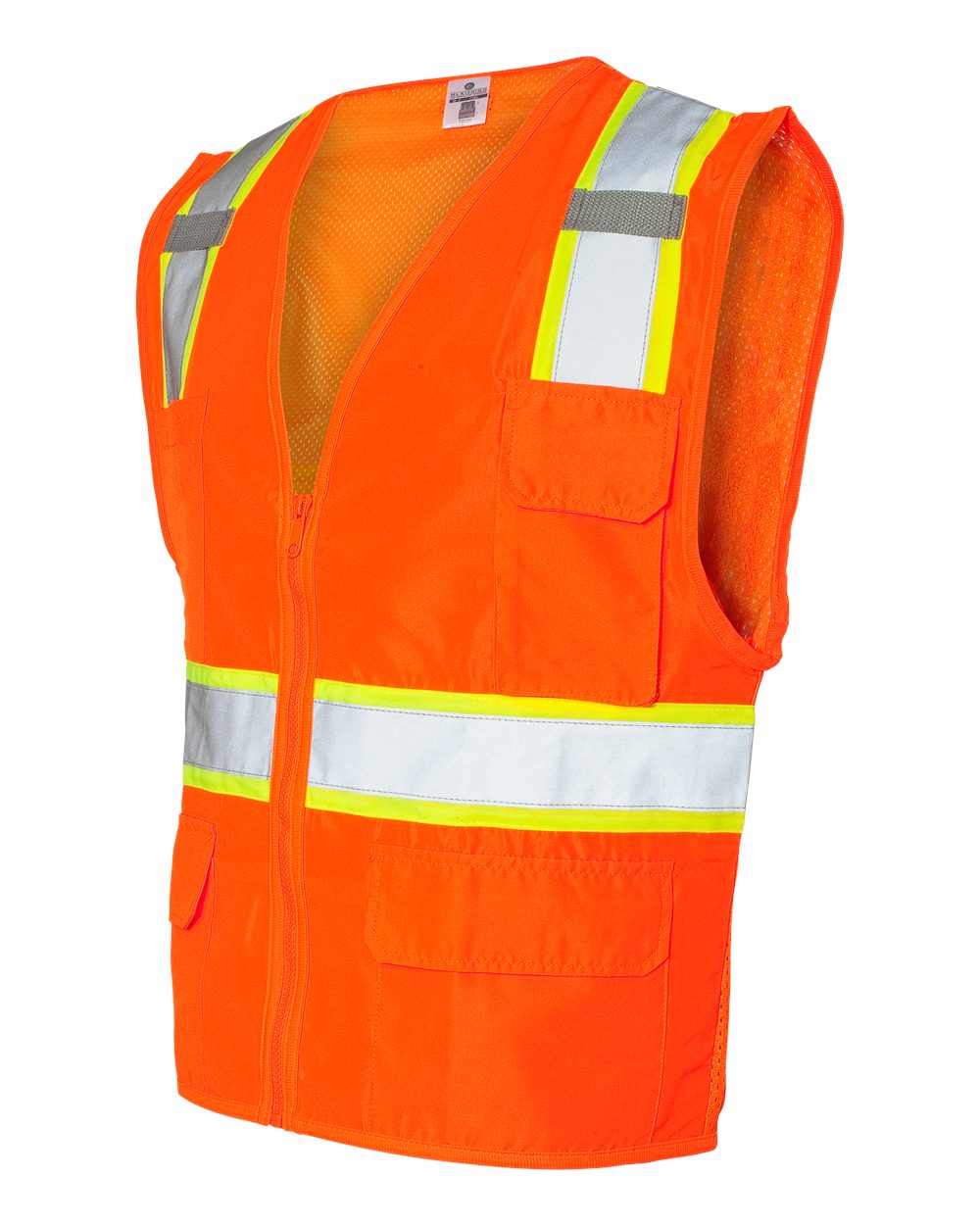 Unisex Ultra-Cool™ Solid Front Vest with Mesh Back - Side - B76729663 - Orange