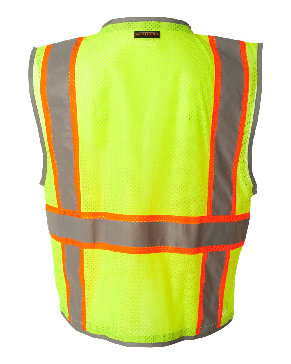 Unisex Premium Brilliant Series® Heavy-Duty Class 2 Vest - Back - B86929173 - Lime