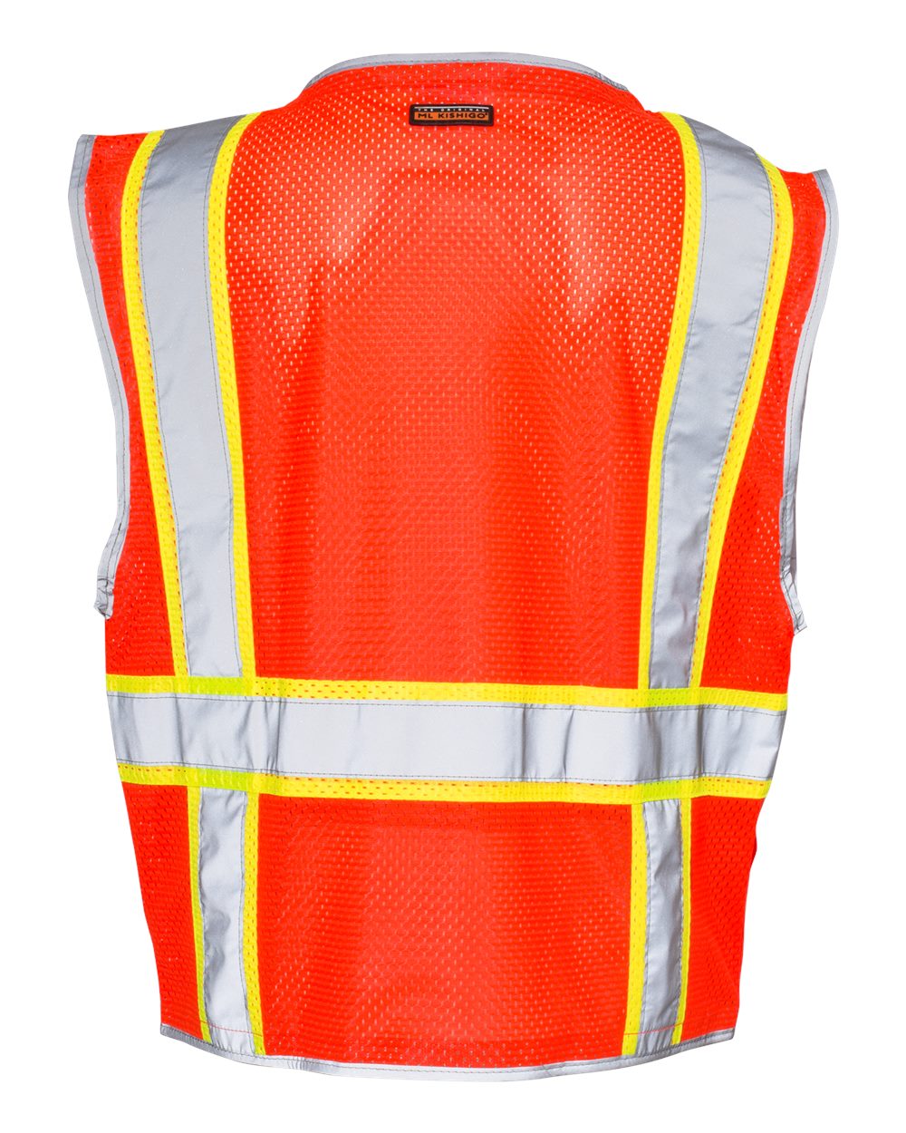 Unisex Premium Brilliant Series® Heavy-Duty Class 2 Vest - Back - B86929703 - Fluorescent Red (1710)