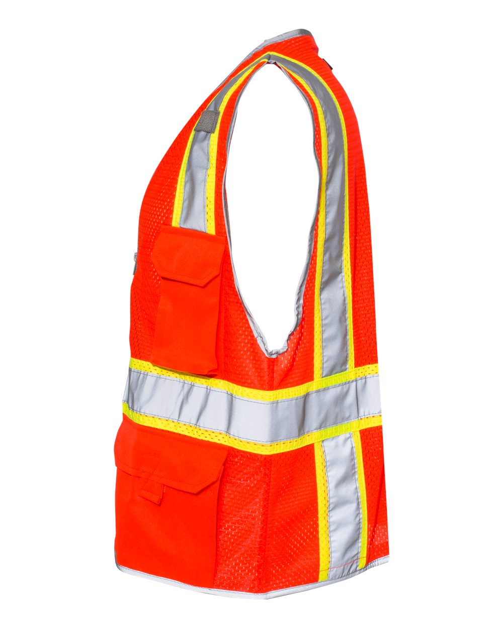 Unisex Premium Brilliant Series® Heavy-Duty Class 2 Vest - DirectSide - B86929703 - Fluorescent Red (1710)