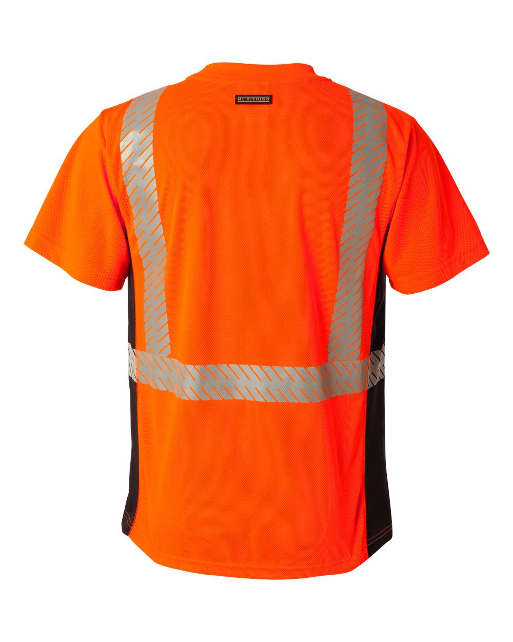 Unisex Premium Black Series® Breathable Tape Class 2 T-Shirt - Back - B87029704 - Fluorescent Red (9700)