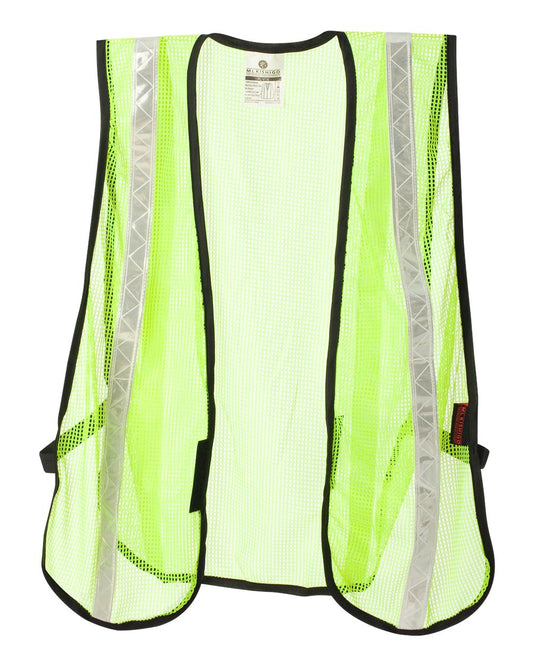 Unisex P-Series Mesh Vest - Front - B87229180 - Lime/ White (PL-V18)