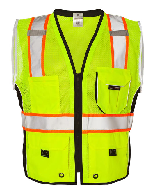 Unisex Premium Black Series® Heavy-Duty Vest - Front - B87429174 - Lime