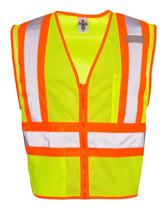 Unisex Ultra-Cool™ Contrasting Mesh Vest - Front - B87529173 - Lime