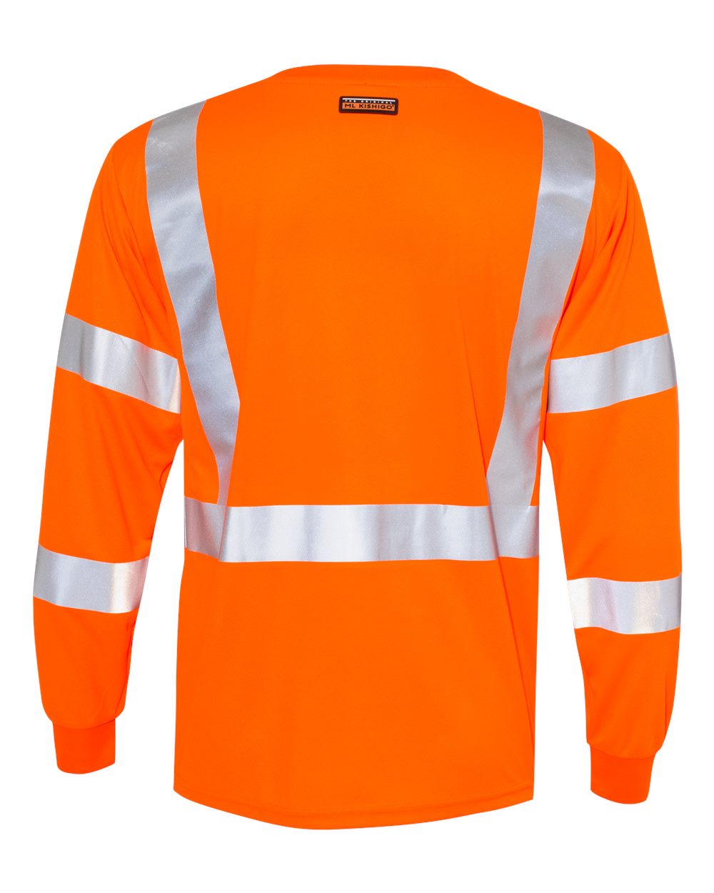 Unisex Long Sleeve Class 3 T-Shirt - Back - B87929664 - Orange