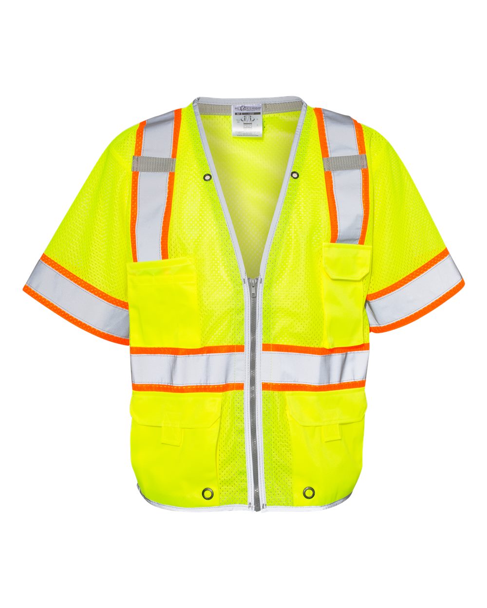 Unisex Premium Brilliant Series® Heavy Duty Class 3 Vest - Front - B78529173 - Lime