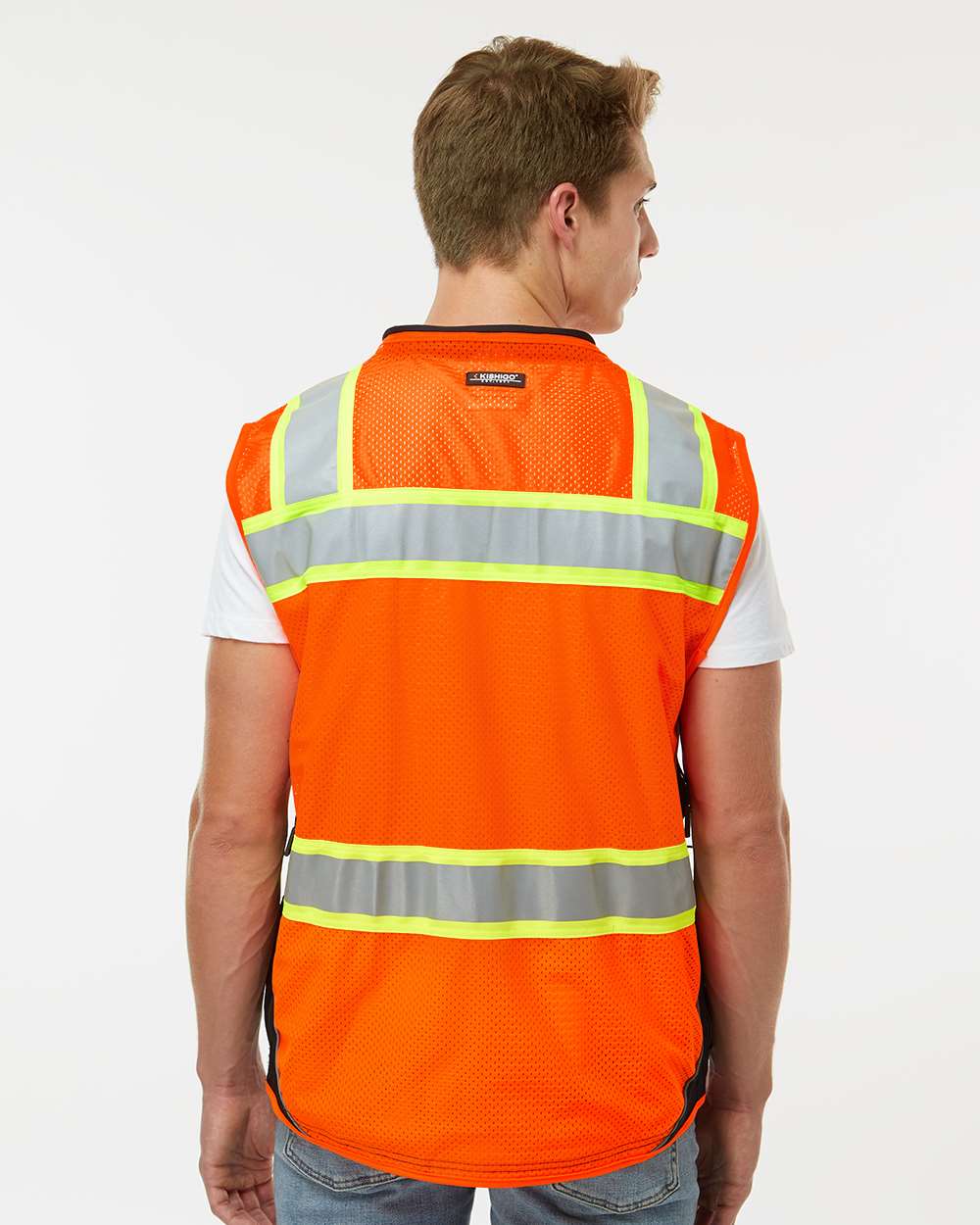 Unisex Premium Black Series® Surveyors Vest - OnModelBack - B63629663 - Orange