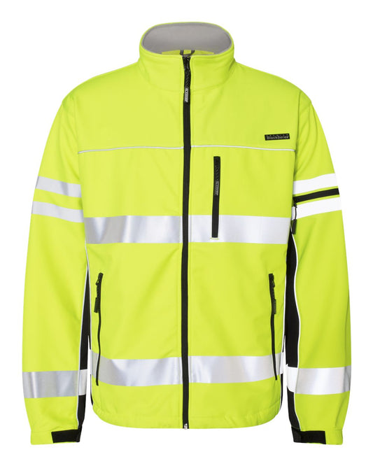 Unisex Premium Black Series® Class 3 Soft Shell Jacket - Front - B88329173 - Lime