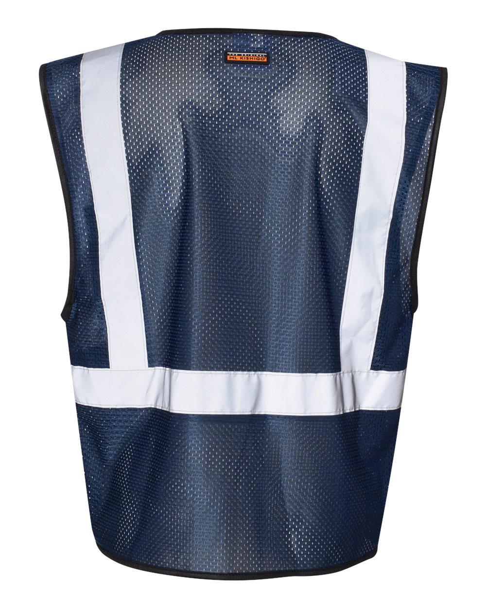 Unisex EV Series® Enhanced Visibility Non-ANSI Vest - Back - B68829653 - Navy Blue - B127