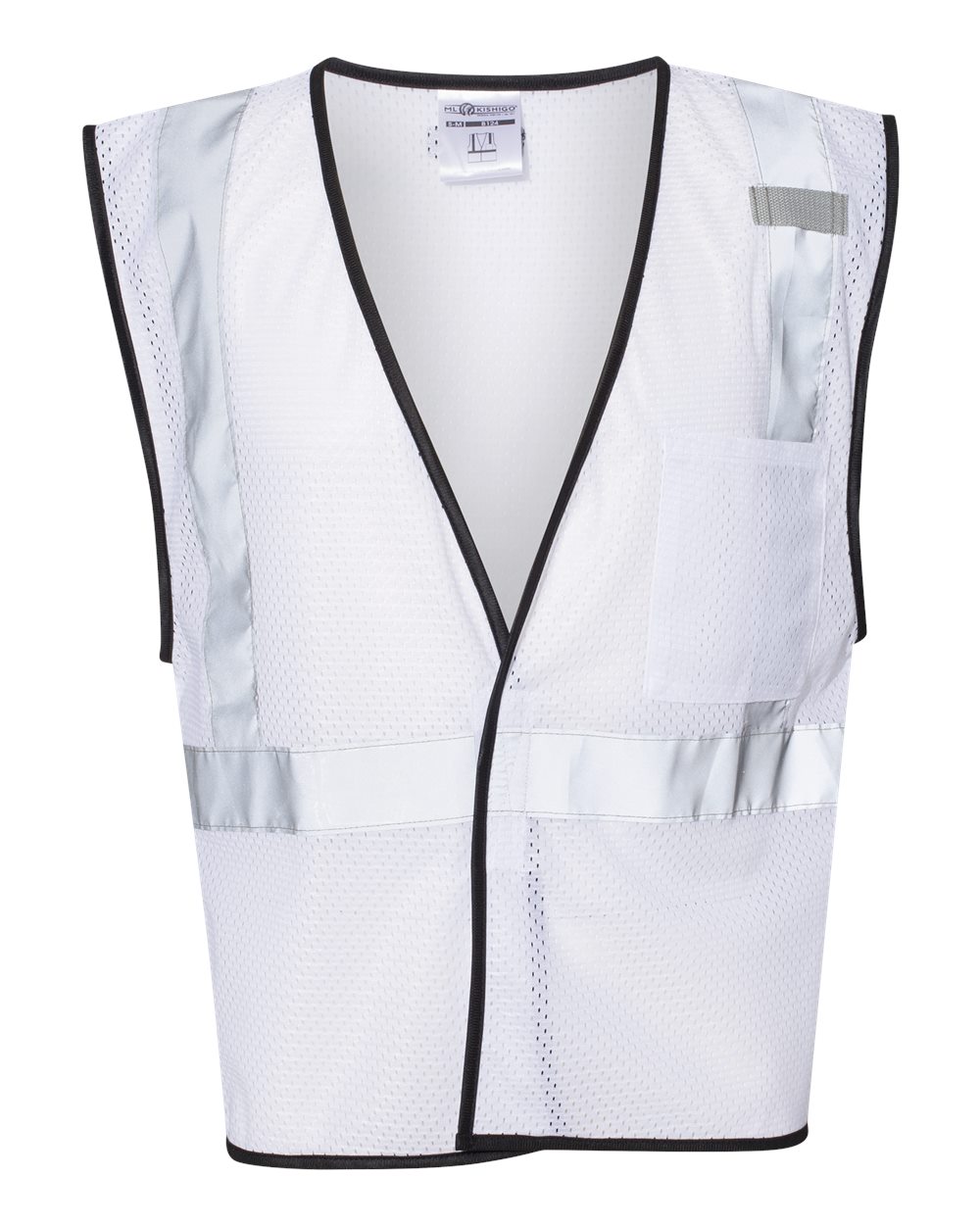 Unisex EV Series® Enhanced Visibility Non-ANSI Vest - Front - B68829003 - White - B124