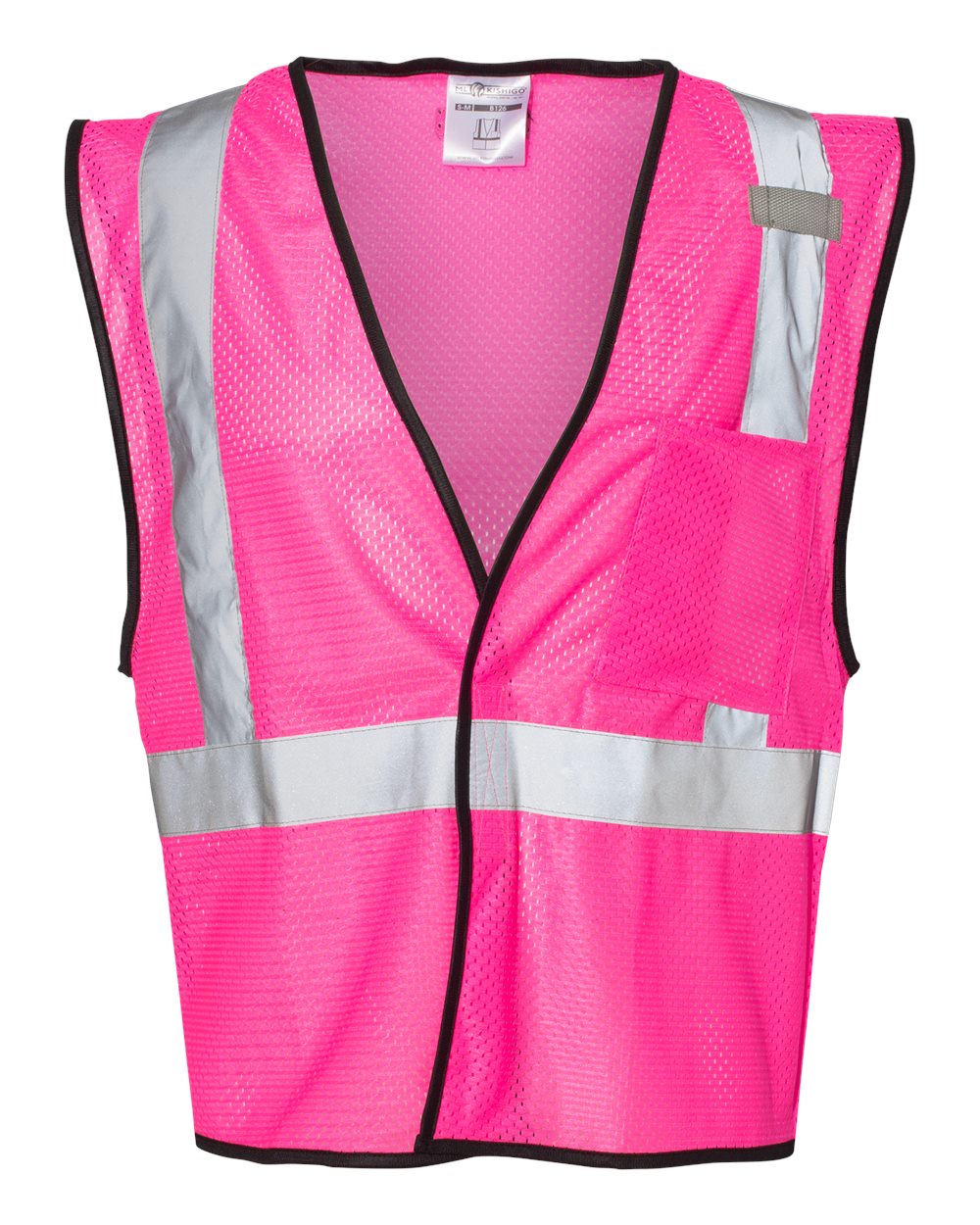 Unisex EV Series® Enhanced Visibility Non-ANSI Vest - Front - B68829303 - Pink - B126
