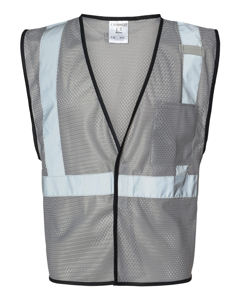 Unisex EV Series® Enhanced Visibility Non-ANSI Vest - Front - B68829583 - Grey - B131
