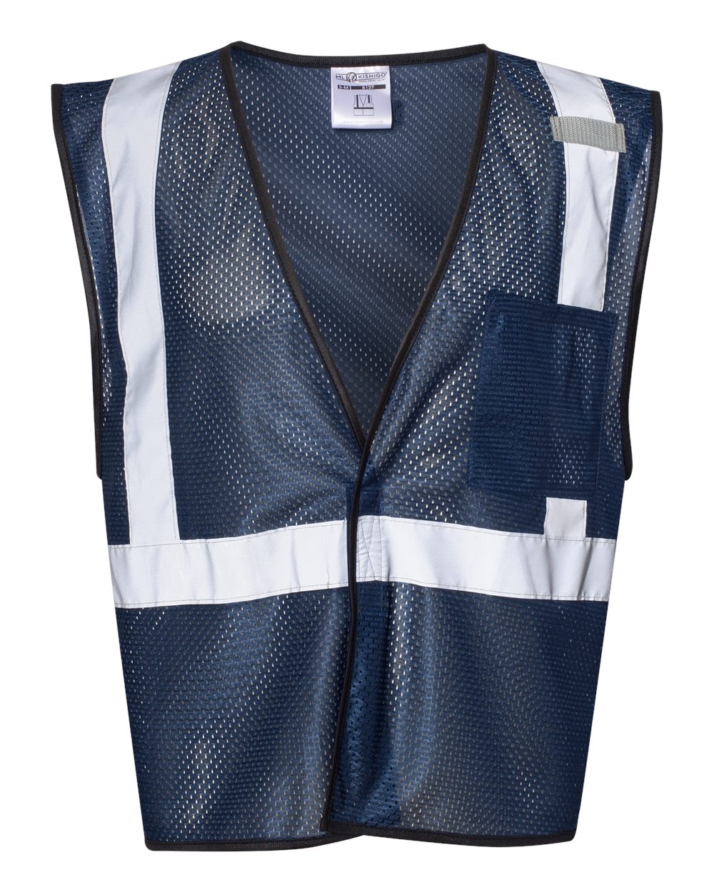 Unisex EV Series® Enhanced Visibility Non-ANSI Vest - Front - B68829653 - Navy Blue - B127